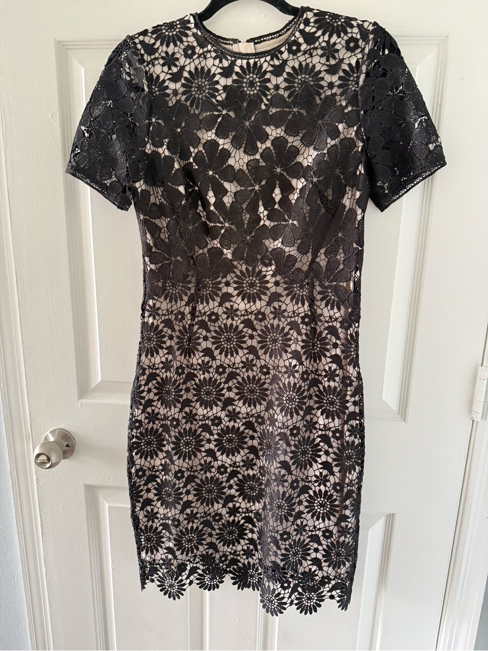 Karen millen Black Floral Lace Sheath Dress